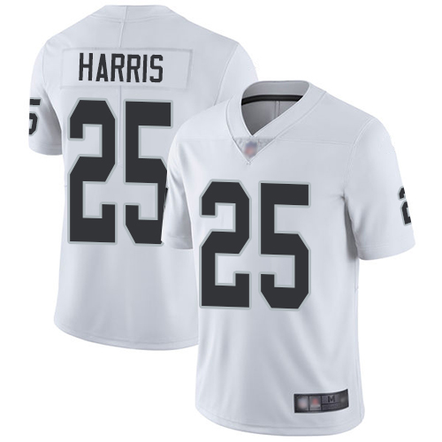 Men Oakland Raiders Limited White Erik Harris Road Jersey NFL Football #25 Vapor Untouchable Jersey